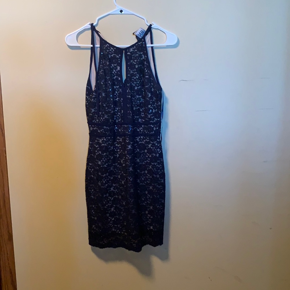 blue sparkly dress